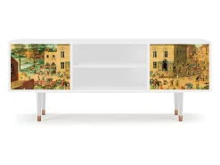 Hot Mueble de TV - 170х69х48 cm - T2 - Children Games, Branco Bege