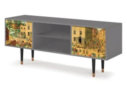 Clearance Mueble de TV - 170х69х48 cm - T2 - Children Games, Cinza Cinzento