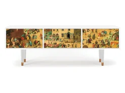 Móvel De Tv* Mueble de TV - 170х59х48 cm - T4 - Children Games, Branco Bege