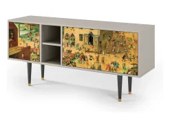 Mueble de TV - 150х69х41 cm - T5 - Children Games, Areia^ Móvel De Tv
