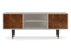 Móvel De Tv* Mueble de TV - 170х69х48 cm - T2 - Chocolate Bar, Areia Bege