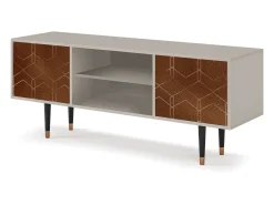 Móvel De Tv* Mueble de TV - 170х69х48 cm - T2 - Chocolate Bar, Areia Bege
