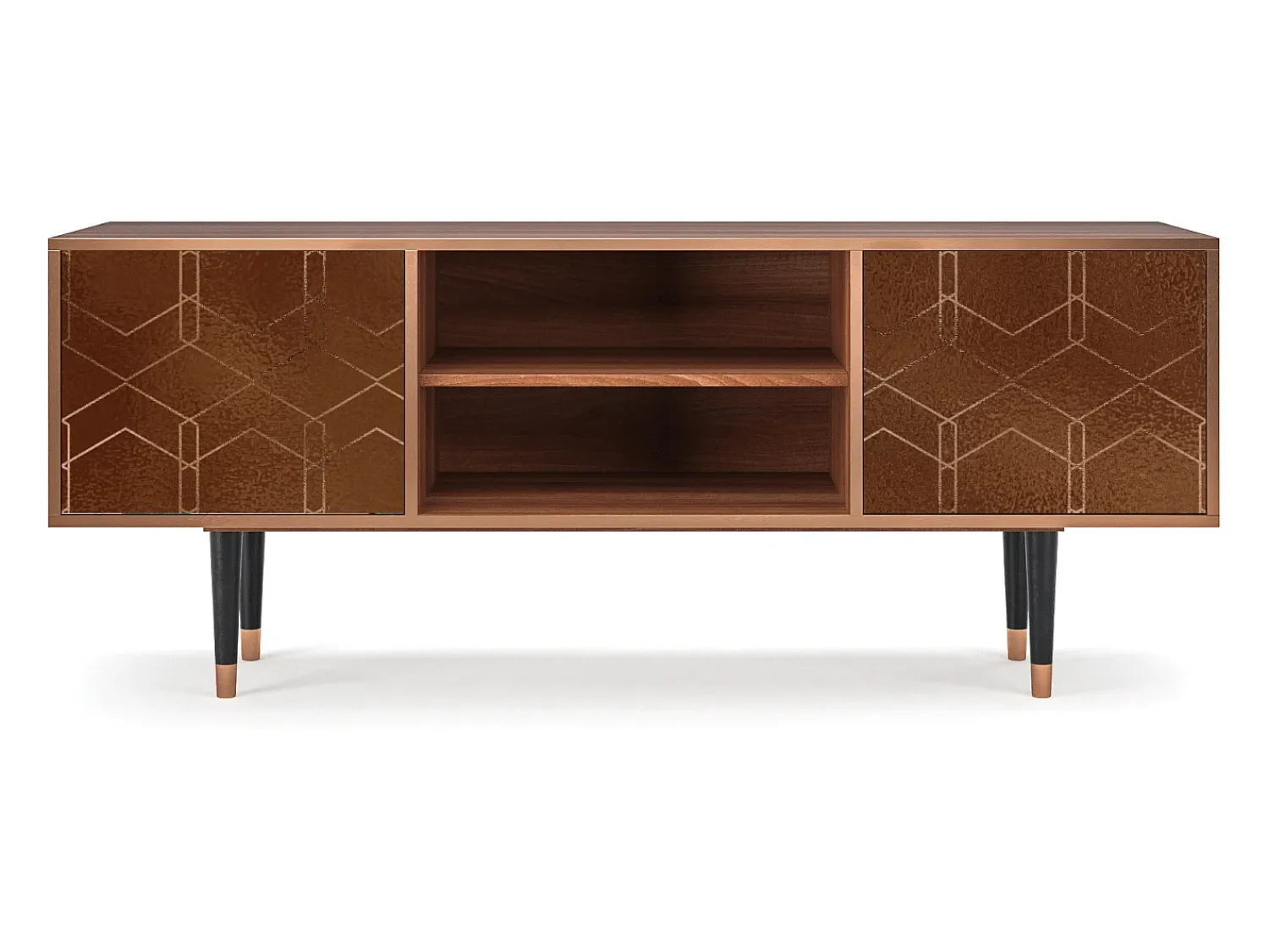 Best Mueble de TV - 170х69х48 cm - T2 - Chocolate Bar, Nogueira Castanho