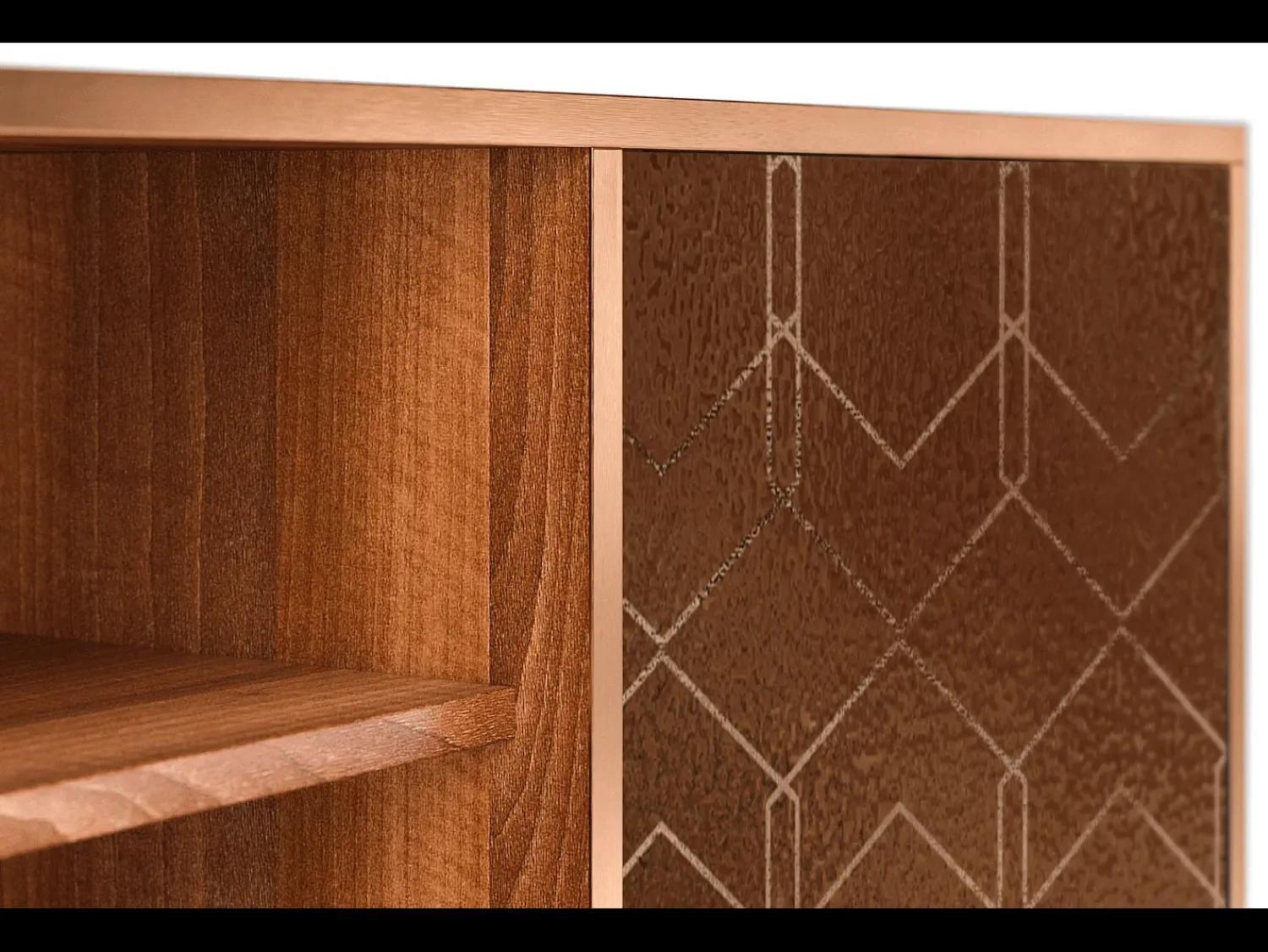 Best Mueble de TV - 170х69х48 cm - T2 - Chocolate Bar, Nogueira Castanho