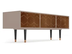Móvel De Tv| Mueble de TV - 170х59х48 cm - T4 - Chocolate Bar, Latte Bege