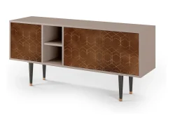 Móvel De Tv* Mueble de TV - 150х69х41 cm - T5 - Chocolate Bar, Latte Bege