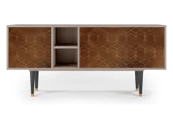 Móvel De Tv* Mueble de TV - 150х69х41 cm - T5 - Chocolate Bar, Latte Bege