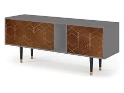Online Mueble de TV - 170х69х48 cm - T1 - Chocolate Bar, Cinza Cinzento