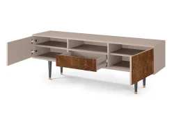 Móvel De Tv* Mueble de TV - 170х59х41 cm - T6 - Chocolate Bar, Latte Bege
