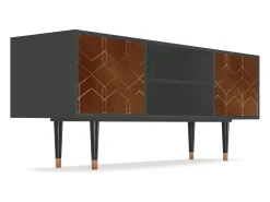 Sale Mueble de TV - 170х69х48 cm - T2 - Chocolate Bar, Antracite Cinza antracite
