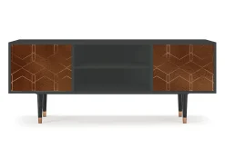 Sale Mueble de TV - 170х69х48 cm - T2 - Chocolate Bar, Antracite Cinza antracite