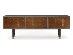 Mueble de TV - 170х59х48 cm - T4 - Chocolate Bar, Antracite Cinza antracite