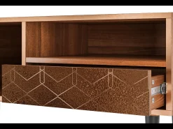 Mueble de TV - 115х59х48 cm - T3 - Chocolate Bar, Nogueira^ Móvel De Tv