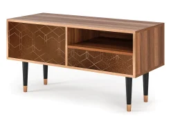 Mueble de TV - 115х59х48 cm - T3 - Chocolate Bar, Nogueira^ Móvel De Tv