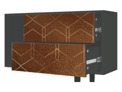 Mueble de TV - 170х69х48 cm - T1 - Chocolate Bar, Antracite^ Móvel De Tv