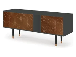 Mueble de TV - 170х69х48 cm - T1 - Chocolate Bar, Antracite^ Móvel De Tv