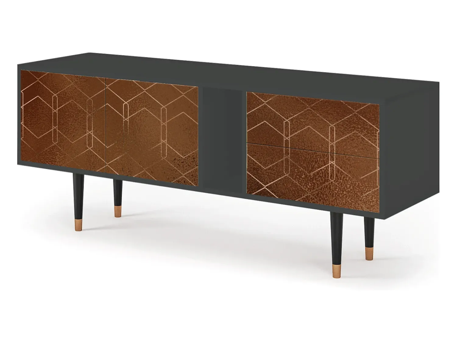 Mueble de TV - 170х69х48 cm - T1 - Chocolate Bar, Antracite^ Móvel De Tv