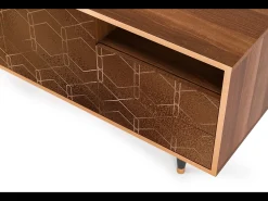 Mueble de TV - 125х56х41 cm - T7 - Chocolate Bar, Nogueira^ Móvel De Tv