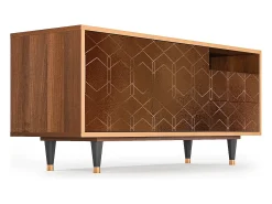 Mueble de TV - 125х56х41 cm - T7 - Chocolate Bar, Nogueira^ Móvel De Tv