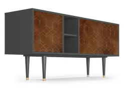Mueble de TV - 150х69х41 cm - T5 - Chocolate Bar, Antracite^ Móvel De Tv