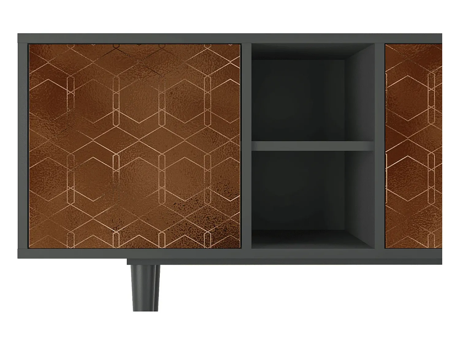 Mueble de TV - 150х69х41 cm - T5 - Chocolate Bar, Antracite^ Móvel De Tv