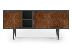 Mueble de TV - 150х69х41 cm - T5 - Chocolate Bar, Antracite^ Móvel De Tv
