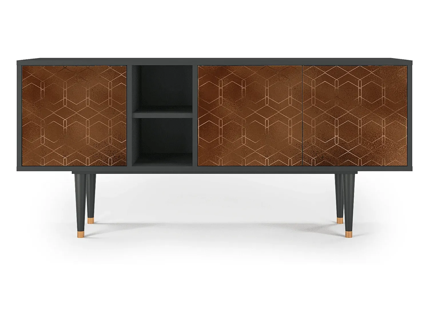 Mueble de TV - 150х69х41 cm - T5 - Chocolate Bar, Antracite^ Móvel De Tv
