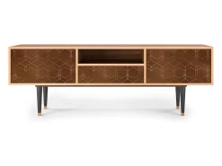 Mueble de TV - 170х59х41 cm - T6 - Chocolate Bar, Nogueira^ Móvel De Tv