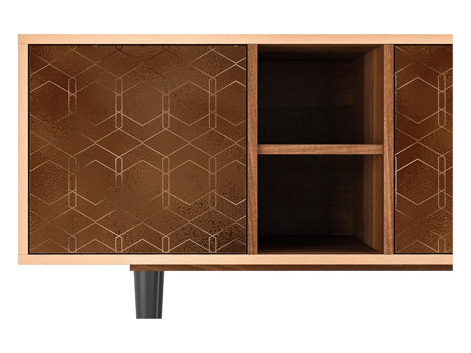 Móvel De Tv| Mueble de TV - 150х69х41 cm - T5 - Chocolate Bar, Nogueira Castanho