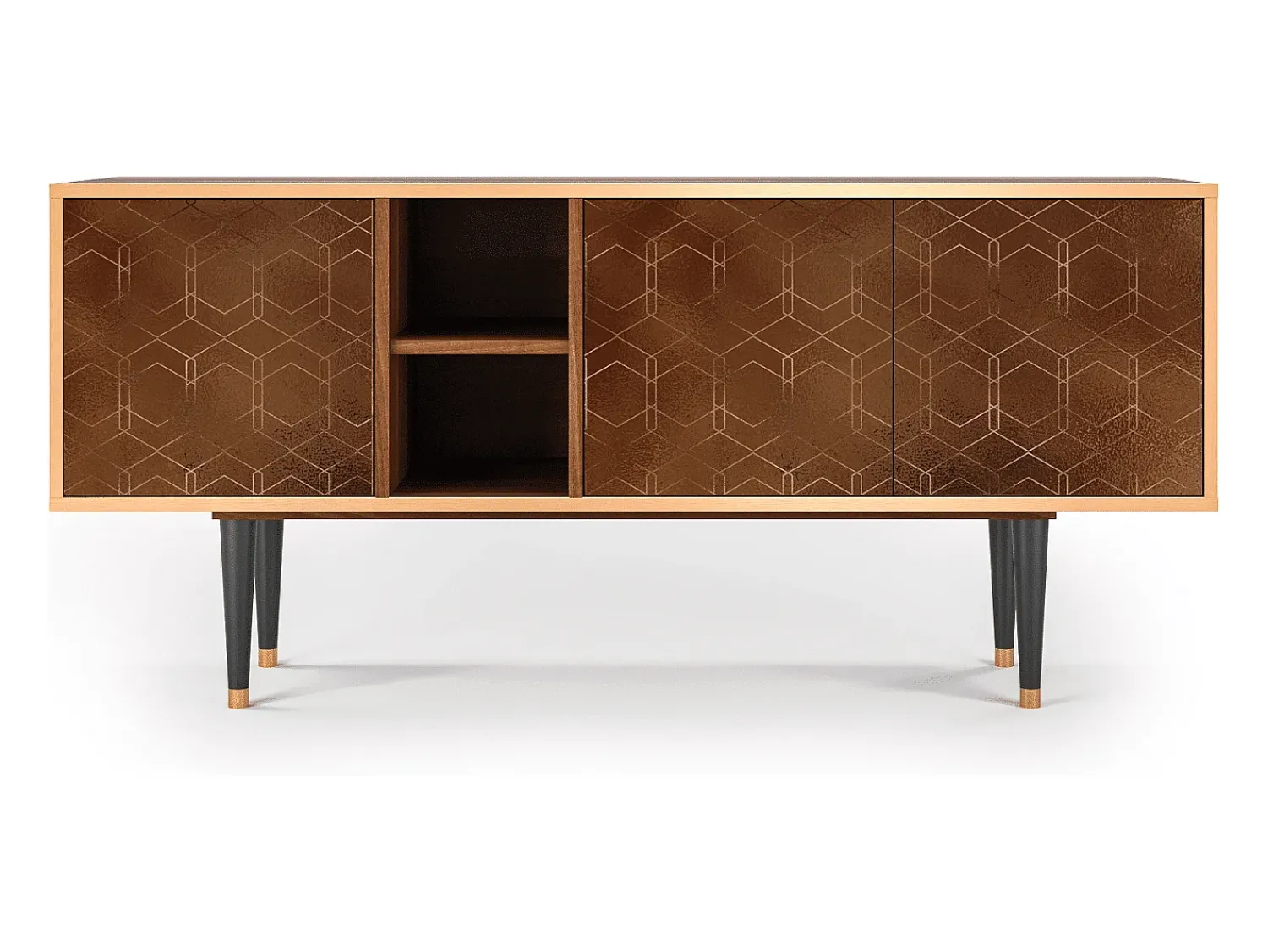Móvel De Tv| Mueble de TV - 150х69х41 cm - T5 - Chocolate Bar, Nogueira Castanho
