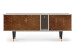 New Mueble de TV - 170х69х48 cm - T1 - Chocolate Bar, Areia Bege