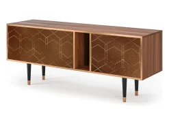Mueble de TV - 170х69х48 cm - T1 - Chocolate Bar, Nogueira^ Móvel De Tv