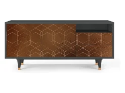 Mueble de TV - 125х56х41 cm - T7 - Chocolate Bar, Antracite^ Móvel De Tv