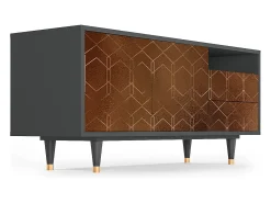 Mueble de TV - 125х56х41 cm - T7 - Chocolate Bar, Antracite^ Móvel De Tv