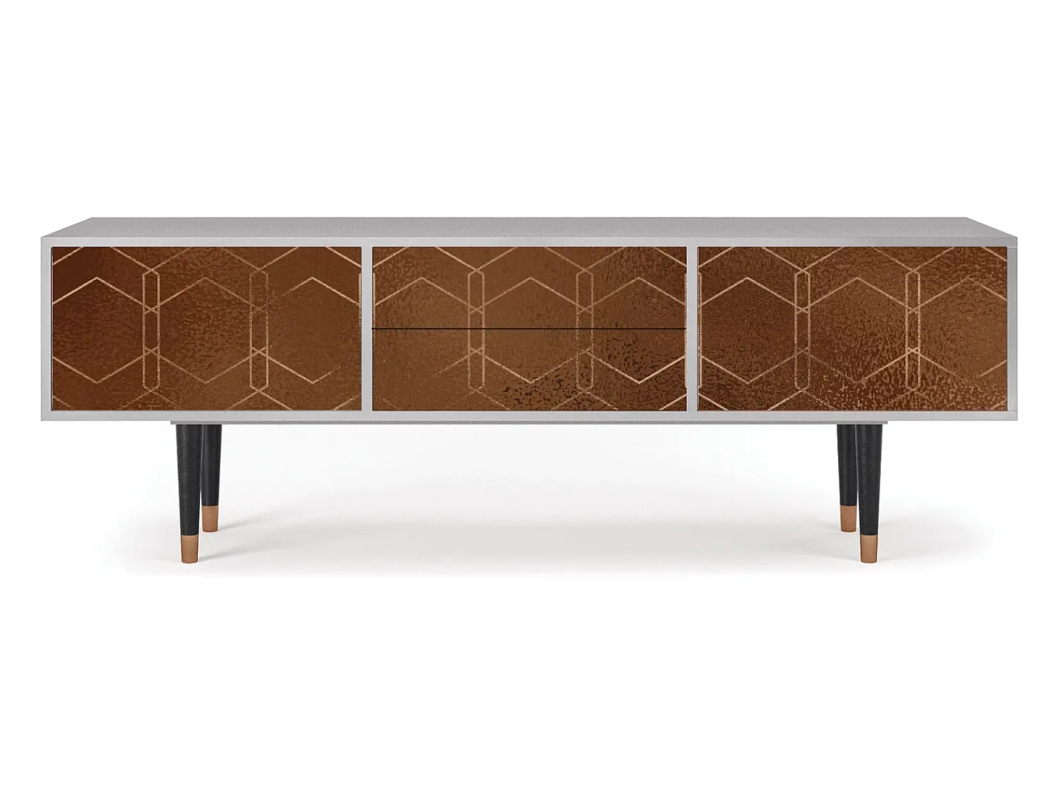 Sale Mueble de TV - 170х59х48 cm - T4 - Chocolate Bar, Cinza Cinzento