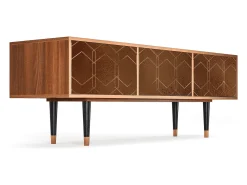 Hot Mueble de TV - 170х59х48 cm - T4 - Chocolate Bar, Nogueira Castanho