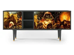 Mueble de TV - 150х69х41 cm - T5 - Christ in Limbo, Antracite^ Móvel De Tv