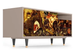 Móvel De Tv* Mueble de TV - 125х56х41 cm - T7 - Christ in Limbo, Latte Bege