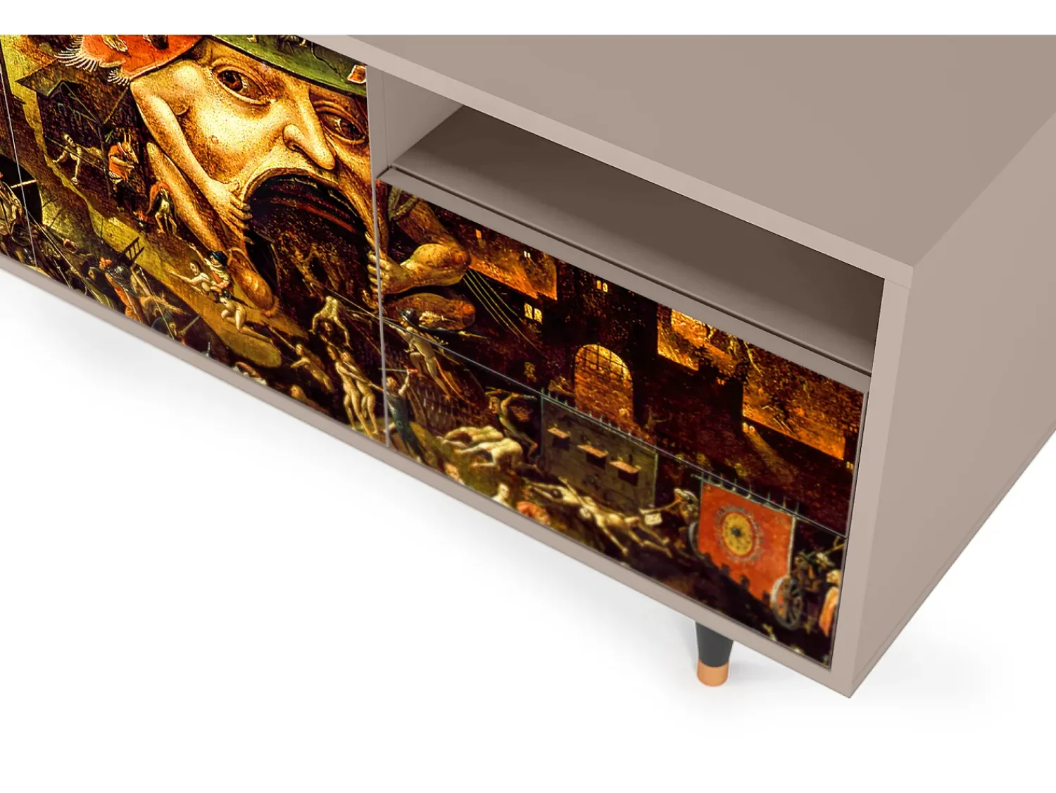 Móvel De Tv* Mueble de TV - 125х56х41 cm - T7 - Christ in Limbo, Latte Bege