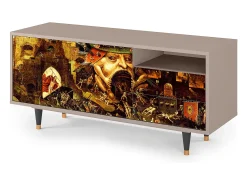 Móvel De Tv* Mueble de TV - 125х56х41 cm - T7 - Christ in Limbo, Latte Bege