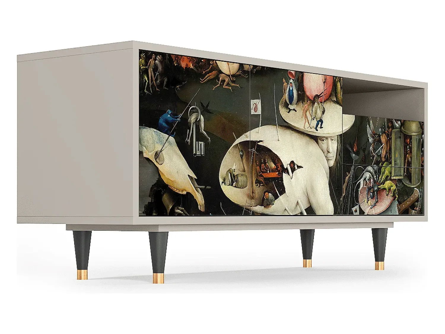 Mueble de TV - 125х56х41 cm - T7 - Christ in Limbo, Areia^ Móvel De Tv