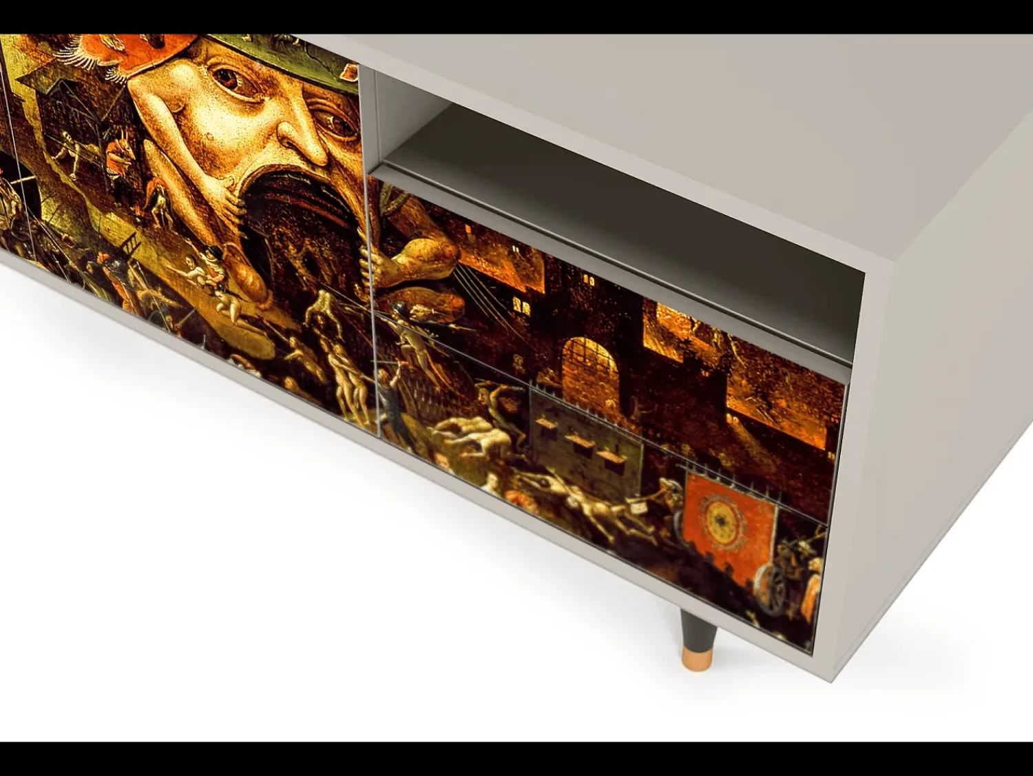 Mueble de TV - 125х56х41 cm - T7 - Christ in Limbo, Areia^ Móvel De Tv