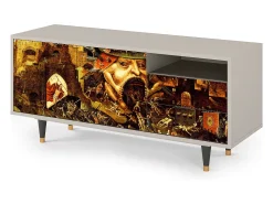 Mueble de TV - 125х56х41 cm - T7 - Christ in Limbo, Areia^ Móvel De Tv