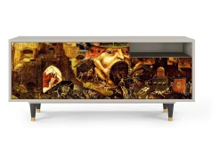 Mueble de TV - 125х56х41 cm - T7 - Christ in Limbo, Areia^ Móvel De Tv