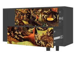 Móvel De Tv* Mueble de TV - 170х69х48 cm - T1 - Christ in Limbo, Antracite Cinza antracite