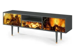 Móvel De Tv| Mueble de TV - 170х59х41 cm - T6 - Christ in Limbo, Antracite Cinza antracite