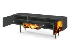 Móvel De Tv| Mueble de TV - 170х59х41 cm - T6 - Christ in Limbo, Antracite Cinza antracite