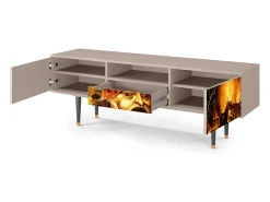 Móvel De Tv| Mueble de TV - 170х59х41 cm - T6 - Christ in Limbo, Latte Bege