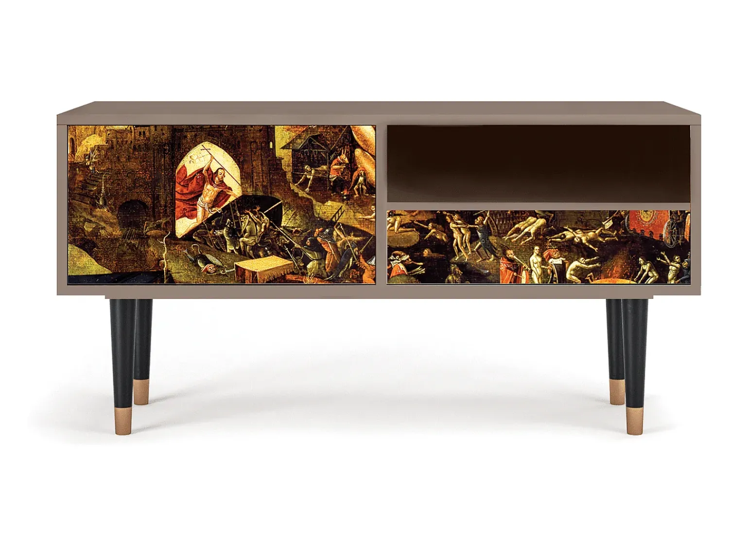 Outlet Mueble de TV - 115х59х48 cm - T3 - Christ in Limbo, Latte Bege