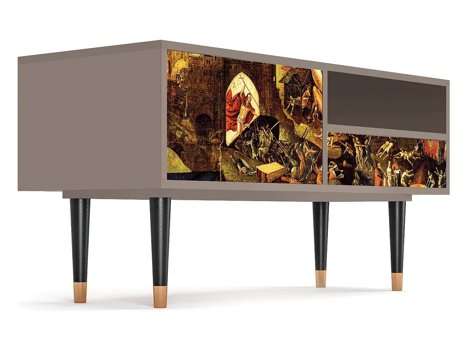 Outlet Mueble de TV - 115х59х48 cm - T3 - Christ in Limbo, Latte Bege